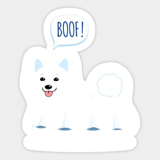 BOOF Shiba Inu Ghost Sticker